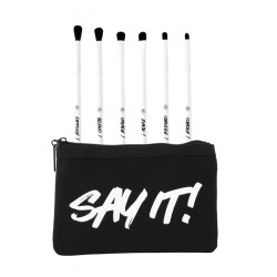 BH Cosmetics Say It 6pc Eye Brush Set with Bag